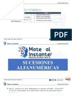 Clase N°1 Sucesiones Alfanuméricas