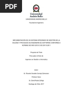 Implementación de Un Sistema Integrado de Gestion de La Calidad UNAB