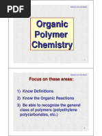 Organic Polymer Chemistry