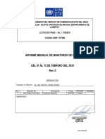 Informe - Coordinador - Monitoreo Obra - 01 Al 15 Febrero 2020