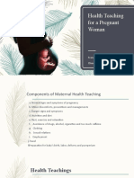 Health Teaching For A Pregnant Woman