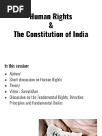 Human Rights & The Constitution of India