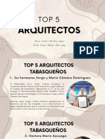 Top 5 Arquitectos