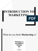 Introduction To Marketing