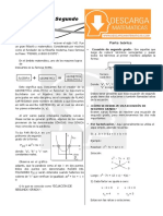 14 Descargar Ecuaciones de Segundo Grado Álgebra Segundo de Secundaria