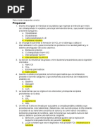 Banco de Preguntas para Final de Bioquimica