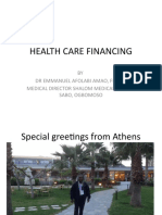 Health Care Financing