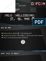 DEF CON 30 - Hadrien Barral - Emoji Shellcoding ?, ?, and ? - Presentation