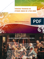 Periode Transisi Keromantisme Abad Ke 1750-1800