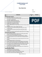 C4M Floor Tiling Work Checklist