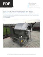 Vacuum Tumbler Henneken B2 - 900 L - Offer