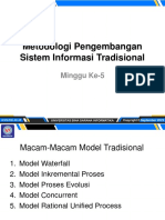 Metodologi Pengembangan Sistem Informasi Tradisional: Minggu Ke-5