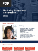 Mentoring Assignment Part 3 Presentation Template