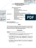 Resolución Que Declara Infundado El Recurso de Amparo de 18 Compañías Peruanas Contra La Tarifa de Monitoreo y Gestión de Uso de Aguas Subterráneas