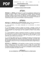 "Contratación de Servicio de Emergencias