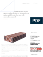 Dimensionamento de Um Trocador de Calor Tipo Serpentina Aletada - Portal EA