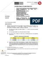 Indecopi RF-2498-2022-CC1 - Sanción A Banco Por Robo de Tarjeta