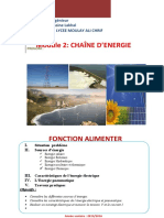 CHAÎNE D'ENERGIE Fonction Alimenter Doc-Éléve