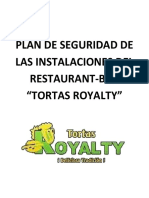 Plan de Seguridad de Las Instalaciones Del Restaurant-Bar Tortas Royalty