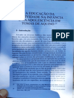 A Educação Da Afetividade Na Infância e Na Adolescência em Tomás de Aquino (Malheiro e Roqueñi, 2012)