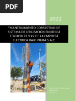 Informe #013-2022 - ADEVAL - MANTENIMIENTO PREVENTIVO DE SISTEMA DE UTILIZACION EN MEDIA TENSION - ELECTRICA BAJO PIURA S.A.C.