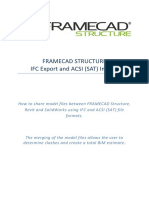 Framecad Structure Ifc and Acis Training Manual