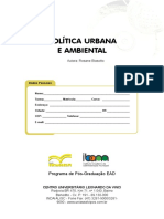 Política Urbana e Ambiental