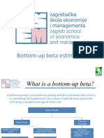 Additional Material - Bottom Up Beta