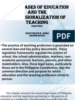 Mg.... Legal Bases of Education and The Professionalization of Teaching