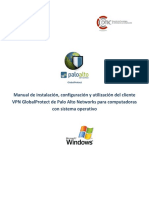 Manual para Cliente VPN GlobalProtect de Palo Alto para Windows