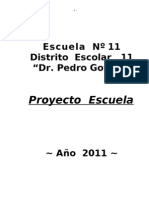 Proyecto Escuela 2011