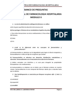 Banco de Preguntas Examen Final de Farmacologia Hospitalaria Modulo II