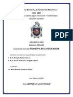 Folleto de Filosofia Educativa 2022