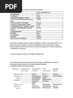 Tabla de Determinación de Espacio Actual