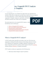 How To Perform A Nonprofit SWOT Analysis