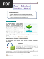 Tema 1 - Estructuras Repetitivas - Mientras