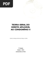 Teoria Geral Do Direito Aplicável Ao Condomínio II