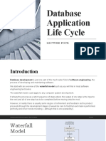 Database Application Life Cycle - Lecture 4