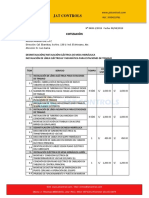 Cotizacion Instalacion de Estacion Electrica Neumatica, Mesa Hidraulica - Aerzen (Actualizado)