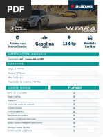 Vitara Turbo Ficha Tecnica