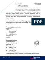 Esquema de Informe Academico