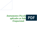 Instrumentos Psicológicos Aplicados en Salud Ocupacional