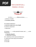 DGCA MODULE 3 Session 1 of 2021