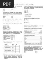 Lista de Exercício 2º Ano - Outubro