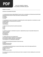 Examen de Costos y Alimentos