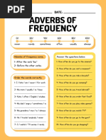 Adverbs of Frequency Worksheet