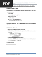 Plan de Seguridad - y - Salud - en - Obra DRENAJE PLUVIAL