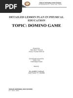 Domino Lesson Plan