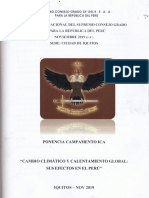"Cambio Climático y Calentamiento Global: Sus Efectos en El Perú" E. .H. . Gustavo Reyes Mejía, 32°