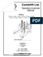 Combilift C3500 C10000 Forklift Trucks Operator's & Service Manual PDF